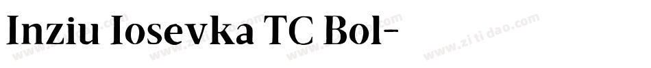 Inziu Iosevka TC Bol字体转换
